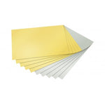 Tonpapier 50 x 70 cm  130g  gold - silber
